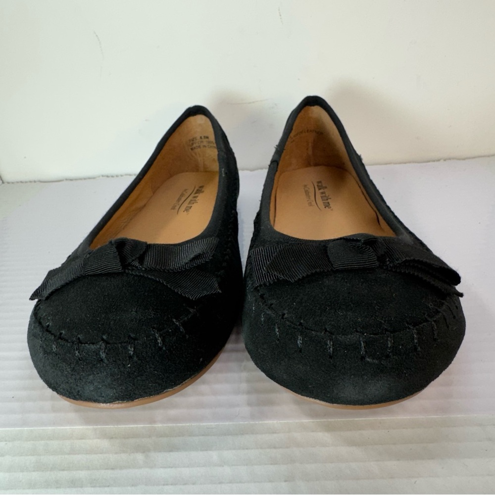 Coldwater Creek Heritage Black Suede Flats/Moccasins Size 8,5 NWOT - Picture 9 of 9